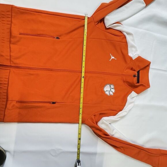 Clemson Tigers Jordan Men’s Sz L Warm Up Jacket Basketball Running Windbreaker - Picture 16 of 16